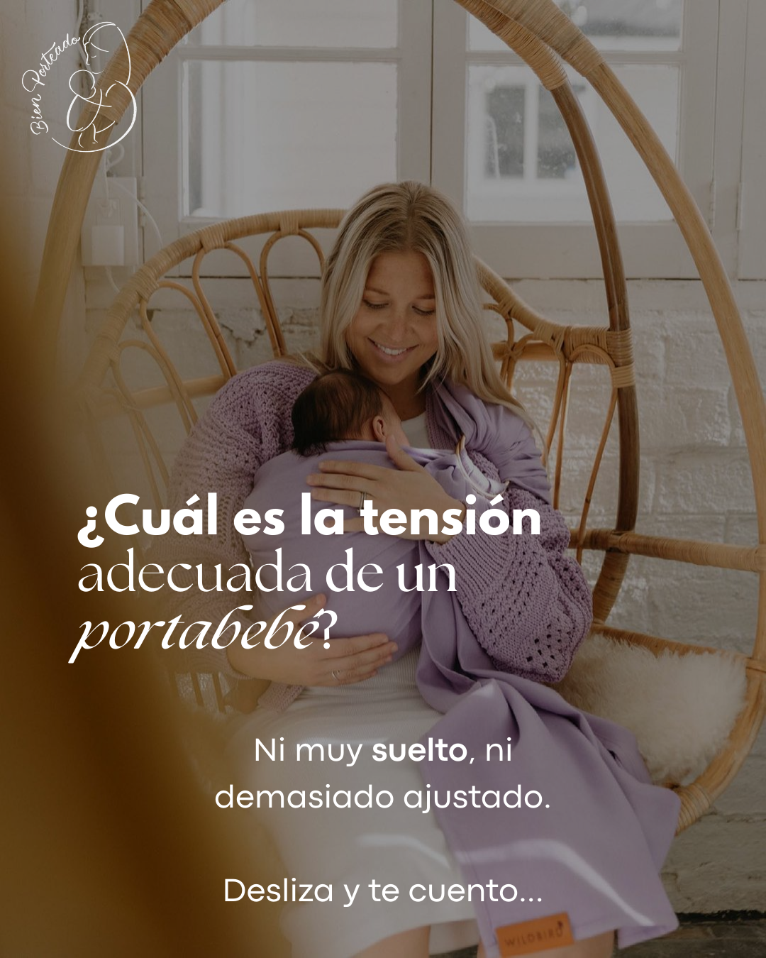 ¿Qué tan apretado debe quedar un portabebé?