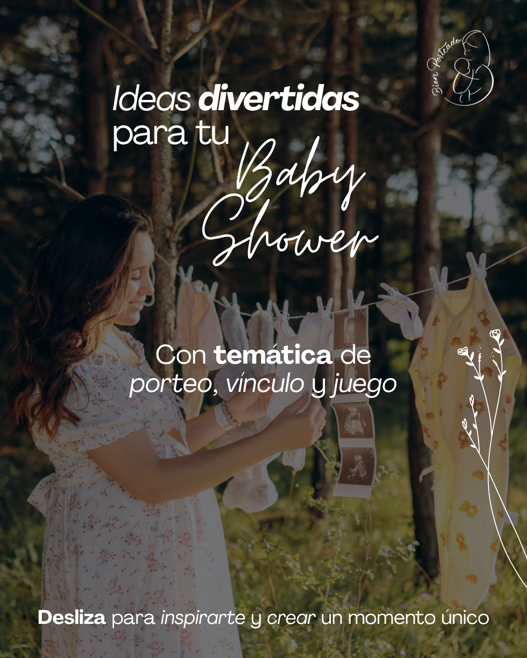 6 ideas originales para tu Baby Shower con temática de porteo