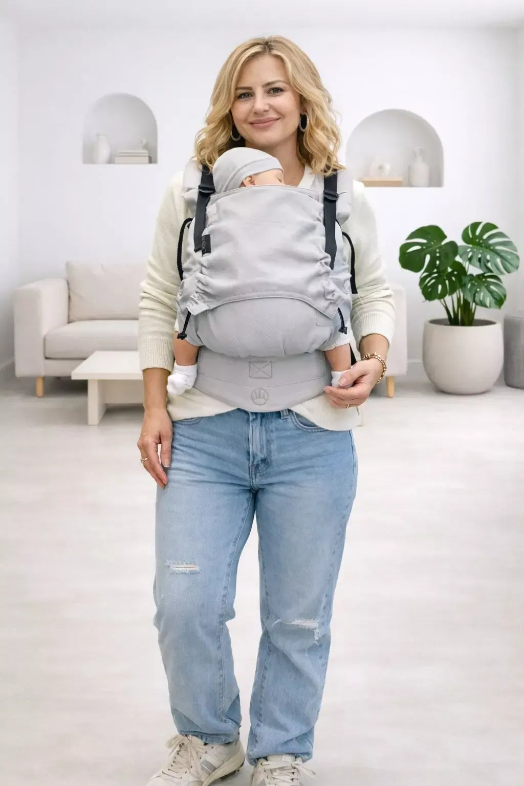 Clase de porteo + regalo portabebé Mochila Ergonómica Neko tamaño baby